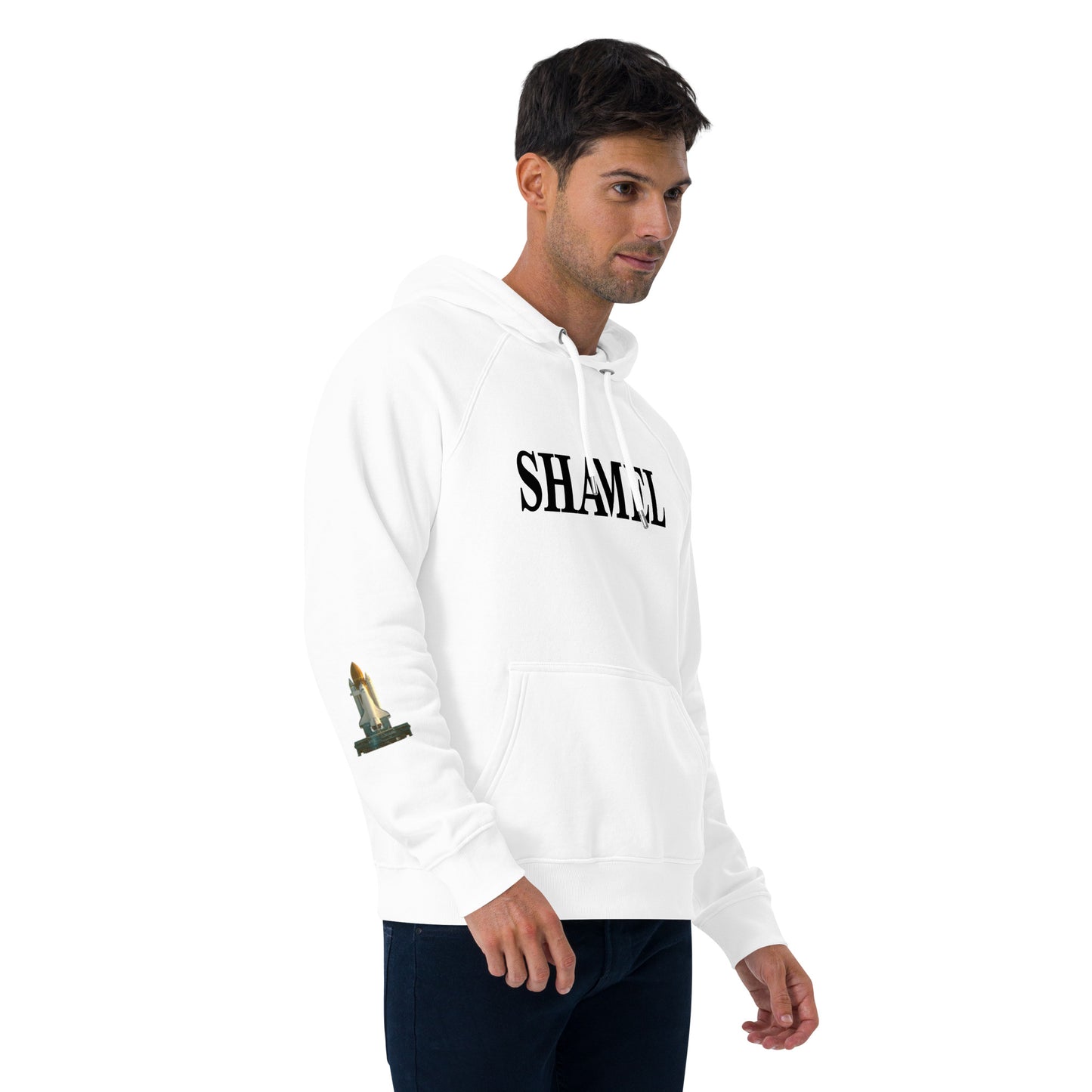 SHAMEL Unisex eco raglan hoodie
