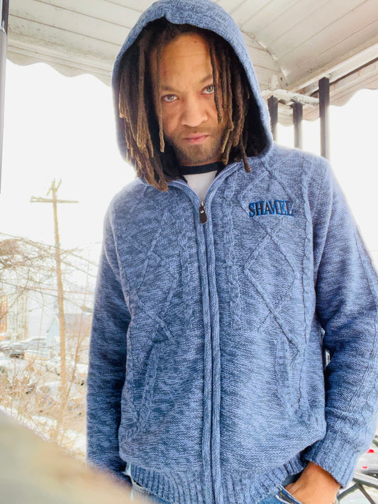 SHAMEL Zip Up Sweater Hoodie