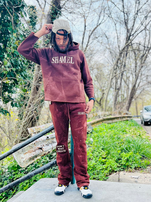 Custom Shamel Brown Sweatsuit