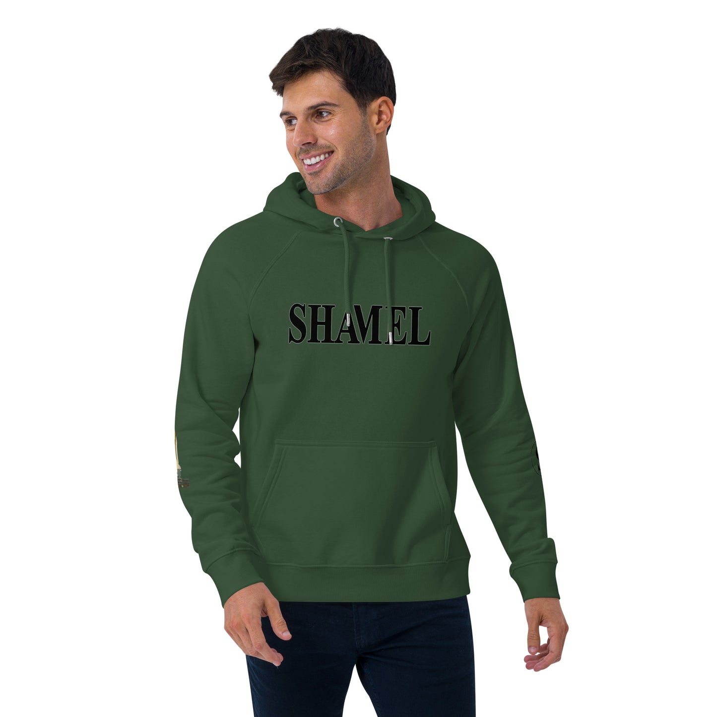 SHAMEL Unisex eco raglan hoodie