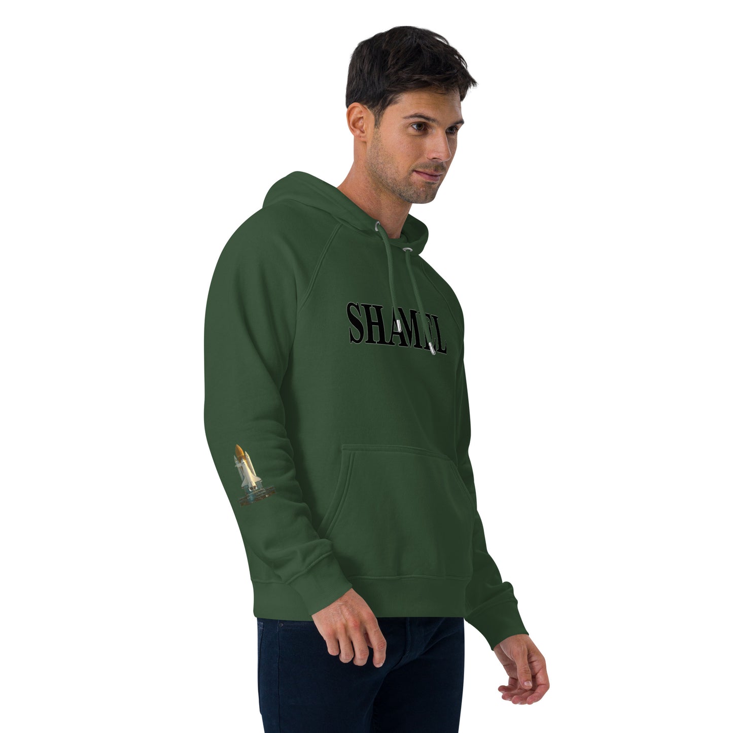 SHAMEL Unisex eco raglan hoodie