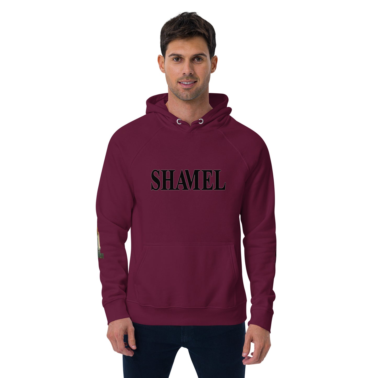 SHAMEL Unisex eco raglan hoodie