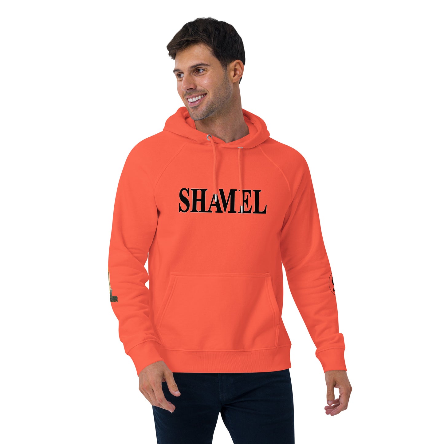 SHAMEL Unisex eco raglan hoodie