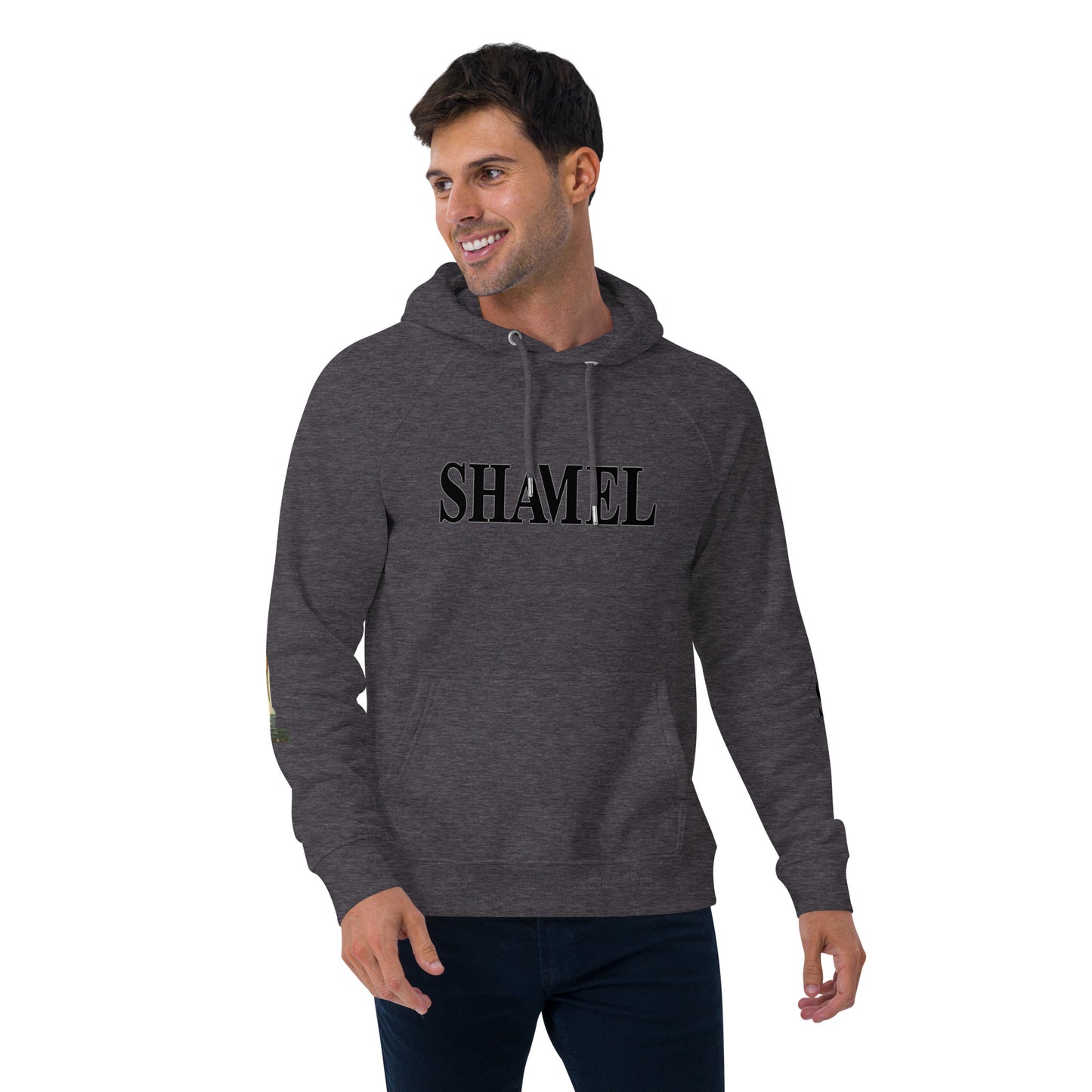 SHAMEL Unisex eco raglan hoodie