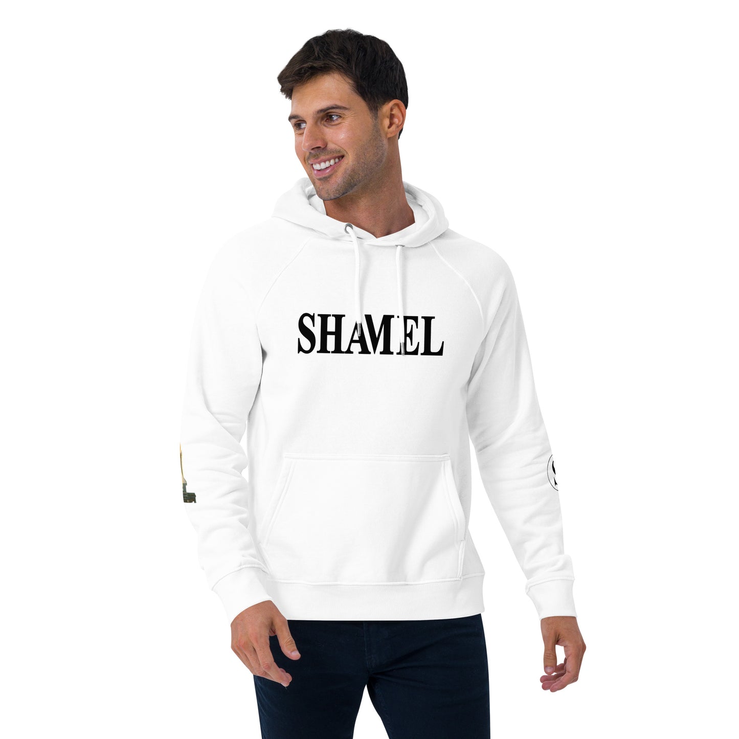 SHAMEL Unisex eco raglan hoodie