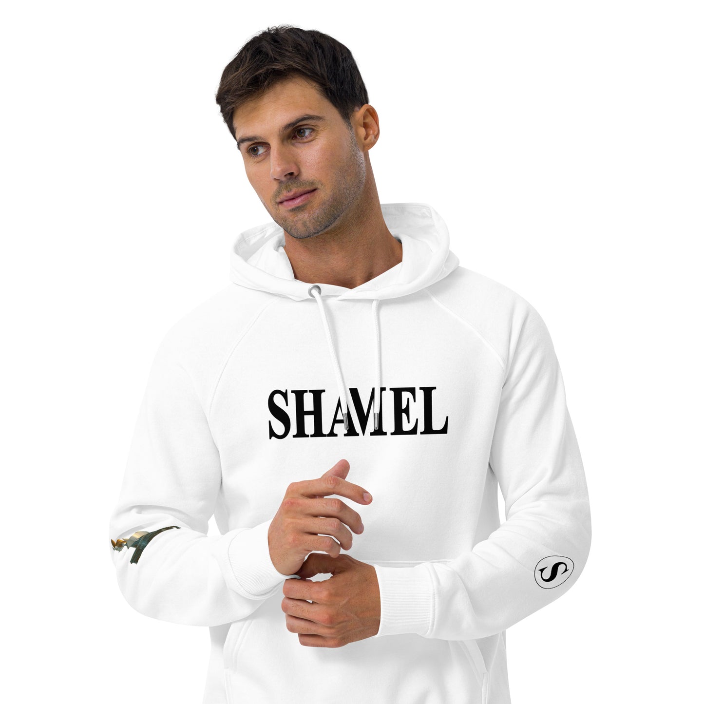 SHAMEL Unisex eco raglan hoodie