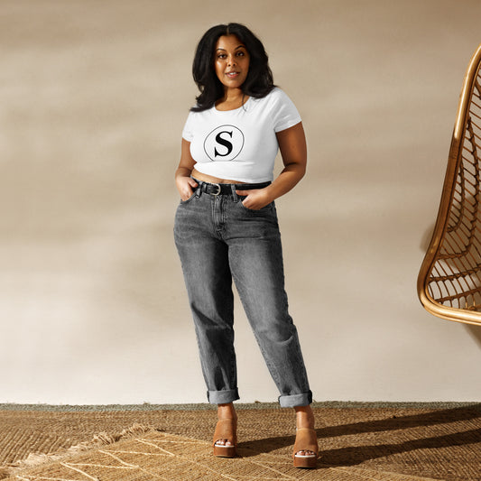 SHAMEL WOMEN'S CROP TOP T-SHIRTS